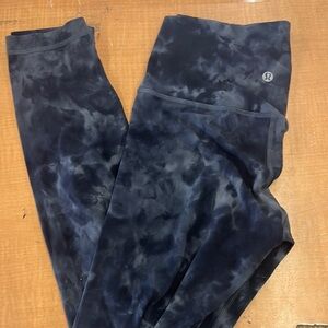 Lululemon Black Tie-Dye Leggings